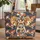 Patchwork Elephant Head Organic Leaves - Personalized Wildlife Gift Quilted Tote Bag - 1