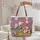 Zebra Leopard Monkey Tropical Jungle Name Sign - Jungle Adventure Gift Quilted Tote Bag - 5
