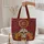 Ornate Sugar Skull Marigold Roses Personalized Name - Day of the Dead Gift Quilted Tote Bag - 5