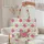 Pink Rose Sage Green Floral Vines Wreath - Everyday Tote Garden Lover Gift Quilted Tote Bag - 5