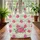 Pink Rose Sage Green Floral Vines Wreath - Everyday Tote Garden Lover Gift Quilted Tote Bag - 3