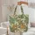 Walking Leopard Standing Giraffe Tropical Jungle - Vintage Safari Wildlife Lover Gift Quilted Tote Bag - 5