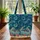 Three Sea Turtles Coral Starfish Ocean Waves - Underwater Ocean Lover Beach Trip Gift Quilted Tote Bag - 3