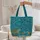 Sea Turtles Sandy Seafloor Ocean Waves Coral Starfish Seashells - Ocean Lover Gift Quilted Tote Bag - 5