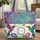 Hummingbird Morning Glory Floral Wreath - Nature Lover Everyday Tote Quilted Tote Bag - 1