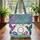 Hummingbird Morning Glory Floral Wreath - Nature Lover Everyday Tote Quilted Tote Bag - 3