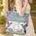 Hummingbird Morning Glory Floral Wreath - Nature Lover Everyday Tote Quilted Tote Bag - 4