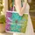 Ornate Dragonfly Botanical Flowers - Nature Lover Everyday Carryall Gift Quilted Tote Bag - 4
