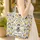 Large Winged Bumblebee Blue Yellow Flowers Wreath - Everyday Tote Wildlife Lover Gift Quilted Tote Bag - 4