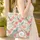 Personalized Peacock Tropical Hibiscus Peony - Bird Lover Home Decor Quilted Tote Bag - 4