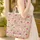 Spotted Fawn Plump Flowers Olive Leaves Folk Art Home Decor Gift for All Nature Lovers Quilted Tote Bag - 4