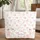 Full Floral Pink Roses Green Sprigs Female Figures Name Wreath - Everyday Tote Quilted Tote Bag - 1