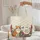 Ginger Cat Floral Garden Blue Butterfly - Personalized Name Home Decor Gift Quilted Tote Bag - 5