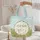 Adorable Sheep Wildflower Meadow Personalized Name Wreath - Nature Lover Gift Quilted Tote Bag - 5