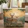 Fawn Deer Family Mountain Sunset - Nature Lover Farmhouse Decor Gift Quilted Tote Bag - 1