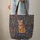 Regal Orange Tabby Cat Floral Vines - Cat Lover Home Decor Gift Quilted Tote Bag - 6