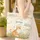 Orange Tabby Cat Wildflower Meadow Mountain Lake Butterflies Personalized Name - Cat Lover Gift Quilted Tote Bag - 4