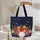 Personalized Hibiscus Peonies Daisies Bouquet Bees Everyday Use Gift for Flower Lovers Quilted Tote Bag - 5
