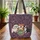 Maltipoo Shiba Boston Terrier Dogs Floral Wreath - Everyday Tote Dog Lover Gift Quilted Tote Bag - 3