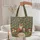 Red Fox Hedgehog Wildflower Moon Toadstool - Wildlife Lover Everyday Gift Quilted Tote Bag - 5
