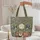 Fox Swallow Birds Wildflower Meadow - Name Wreath Gift Quilted Tote Bag - 5