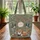 Fox Swallow Birds Wildflower Meadow - Name Wreath Gift Quilted Tote Bag - 3
