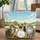 Five Cats Wildflower Meadow Countryside Barn Floral Wreath - Cat Lover Home Decor Gift Quilted Tote Bag - 1