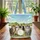 Five Cats Wildflower Meadow Countryside Barn Floral Wreath - Cat Lover Home Decor Gift Quilted Tote Bag - 3