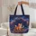 Personalized Orange Tabby Cat Butterfly - Cosmic Galaxy Cat Lover Gift Quilted Tote Bag - 5