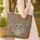 Three Raccoons Woodland Wildflower Personalized - Wildlife Lover Gift Quilted Tote Bag - 4