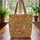 Fox Autumn Leaves Leaf Garland - Fall Home Decor Wildlife Lover Gift Quilted Tote Bag - 3