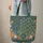 Majestic Peacock Blooming Flowers Personalized Name - Folk Art Home Decor Gift Quilted Tote Bag - 6