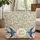 Swallows Floral Roses Blue Bells Leaves Vines - Wildlife Lover Everyday Gift Quilted Tote Bag - 1