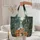 Foxes Moonlit Forest Waterfall Personalized Scroll - Wildlife Lover Gift Quilted Tote Bag - 5