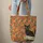Black Cat Swirling Tendrils Autumn Leaves Folk Scrolls - Everyday Tote Cat Lover Gift Quilted Tote Bag - 6