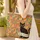Black Cat Swirling Tendrils Autumn Leaves Folk Scrolls - Everyday Tote Cat Lover Gift Quilted Tote Bag - 4