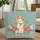 Calico Cat Floral Wreath Name Leaves Blossoms - Everyday Tote for Cat Lover Quilted Tote Bag - 1