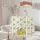 Alternating Vertical Stripe Lemon Branches and Fruit Cluster - Everyday Carry Gift For Citrus Lover Quilted Tote Bag - 5