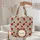 Poppy Flower Vine Wreath Red and Green - Farmhouse Home Decor Everyday Tote Gift for Women Quilted Tote Bag - 5