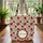 Poppy Flower Vine Wreath Red and Green - Farmhouse Home Decor Everyday Tote Gift for Women Quilted Tote Bag - 3