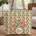 Coral Folk Art Floral Wreath Bouquet - Everyday Tote Thoughtful Gift for Her Quilted Tote Bag - 1