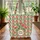 Coral Folk Art Floral Wreath Bouquet - Everyday Tote Thoughtful Gift for Her Quilted Tote Bag - 3