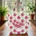 Pink Roses Green Leaves Floral Wreath Your Name - Everyday Tote Quilted Tote Bag - 3