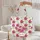 Pink Roses Green Leaves Floral Wreath Your Name - Everyday Tote Quilted Tote Bag - 5