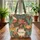 Cheetah Wading Bird Tropical Foliage Garland - Wildlife Lover Gift Quilted Tote Bag - 3