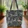 Zebra Flamingo Toucan Jungle Foliage Name Floral Wreath - Wildlife Lover Gift Quilted Tote Bag - 3
