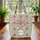 Pink Rose Green Leaf Vine Personalized Floral Wreath - Everyday Carry Gift Quilted Tote Bag - 3