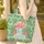 Pink Flamingo Tropical Leaves Hibiscus - Wildlife Lover Vacation Style Gift Quilted Tote Bag - 4