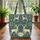 Stags Jungle Foliage Exotic Birds Name Personalized Wildlife Gift Quilted Tote Bag - 3