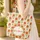 Chrysanthemum Floral Wreath Botanical - Everyday Floral Lover Gift Quilted Tote Bag - 4